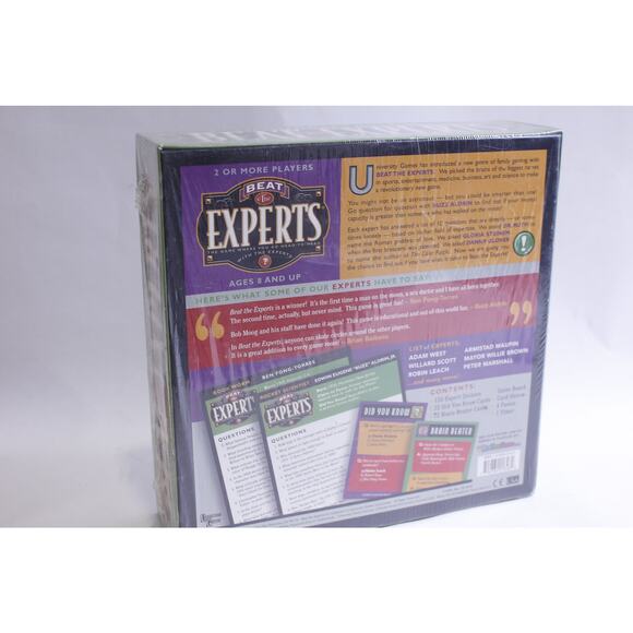 Beat The Experts, University Games, Ages 8 and Up, 2 or More Players, Quizzes - Picture 2 of 2